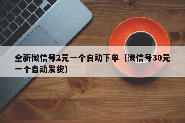 全新微信号2元一个自动下单(微信号30元一个自动发货)